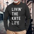 Kate の人生を生きている Kate 長袖Tシャツ 高齢者への贈り物