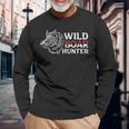 メンズ Keiler Wild 猪 ハンターの諺 長袖Tシャツ 高齢者への贈り物