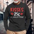 Kisses 25 Imave For College バレンタインデー デザイナー 長袖Tシャツ 高齢者への贈り物