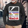 Kodak ビンテージロゴによる商品 長袖Tシャツ 高齢者への贈り物