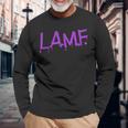 LAMF ラムパンクロックレトロデビーファンタイムサマーキャンプ 長袖Tシャツ 高齢者への贈り物