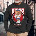 The Legend Teddy Bear Basketballlam Dunk Cool Basketball 長袖Tシャツ 高齢者への贈り物