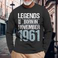 Legends Were Born In November 1961 誕生日 長袖Tシャツ 高齢者への贈り物