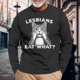 Lesbians Eat What Csdレズビアン 長袖Tシャツ 高齢者への贈り物