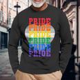 Lgbtq レインボーカラーのプライド 長袖Tシャツ 高齢者への贈り物