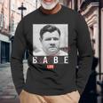 Life Picture Collection _ ベーブ ルース2 _ 野球 長袖Tシャツ 高齢者への贈り物