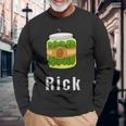 Like Pickle Rick 長袖Tシャツ 高齢者への贈り物