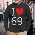 I Love 69 長袖Tシャツ 高齢者への贈り物