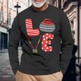 Love Curling ほうき スクワッド カーラー カーリング バレンタインデー 長袖Tシャツ 高齢者への贈り物