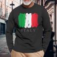 I Love Italy 、クールでキュートなイタリア国旗グラフィックデザイン 長袖Tシャツ 高齢者への贈り物