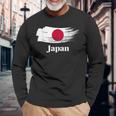 I Love Japan Graphic & Cool Japan Flag s 長袖Tシャツ 高齢者への贈り物