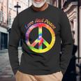 Love Peace 60年代70年代ヒッピーコスチューム Love Peace 長袖Tシャツ 高齢者への贈り物