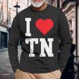 I Love Tennessee Tn Throwback Classic 長袖Tシャツ 高齢者への贈り物