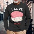 I Loveushi I Loveushi Japan Food 巻にぎり魚 長袖Tシャツ 高齢者への贈り物