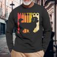 Maltipoo マルプー 長袖Tシャツ 高齢者への贈り物