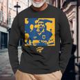 Maradona Boca 1995 ペイント 長袖Tシャツ 高齢者への贈り物