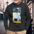 Maradona アルゼンチンヒゲ 長袖Tシャツ 高齢者への贈り物