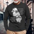 Marcus Aurelius ストイック哲学 ローマ哲学者の名言 長袖Tシャツ 高齢者への贈り物