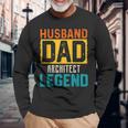 Marito Papà Architetto Leggenda Festa Del Papà Architetti Maglietta a maniche lunghe Regalos para ancianos