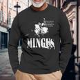 Mingus Jazz Wisdom ベーシスト ミュージシャン 長袖Tシャツ 高齢者への贈り物
