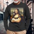 Mona Lisa Bodybuilding Mona Lisa Muscle Gym Workout 長袖Tシャツ 高齢者への贈り物