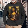 Monalisa Guitarist By Rock N Roll 長袖Tシャツ 高齢者への贈り物