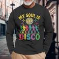 Myoul Is Disco ヴィンテージ 70年代 ダンシング レトロ ダンスミュージック 長袖Tシャツ 高齢者への贈り物