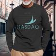 Nasdaq American Technology Index、証券取引所、金融 長袖Tシャツ 高齢者への贈り物