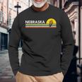 Nebraskaouvenirsintage Retro 長袖Tシャツ 高齢者への贈り物