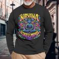 Nirvanatate Of Mind 瞑想 面白いグラフィックtシャツ 長袖Tシャツ 高齢者への贈り物