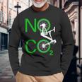 No Co2 サイクリング 気候変動対策 グリーンエネルギー Mtb 長袖Tシャツ 高齢者への贈り物