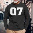 Number 07Ports Jersey Player 07 7 Fan Front Printarsity 長袖Tシャツ 高齢者への贈り物