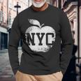 Nyc New York City シャツ レディース メンズ キッズ クール ビッグアップル 長袖Tシャツ 高齢者への贈り物