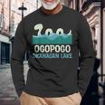 Ogopogo オカナガン湖 怪獣 生き物 かわいい かわいい クリプティッド 長袖Tシャツ 高齢者への贈り物