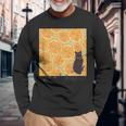 Orange Cat 長袖Tシャツ 高齢者への贈り物