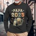 Papa 2025 年生 新しいパパ 若いパパ 初めてのパパ 長袖Tシャツ 高齢者への贈り物