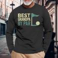 Par Golfports Best Grandpa 長袖Tシャツ 高齢者への贈り物