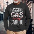 Passing Gas Is My Cardio 麻酔科医 長袖Tシャツ 高齢者への贈り物