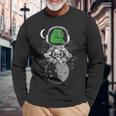 Pepe Crypto用のpepeコインデザイン。 長袖Tシャツ 高齢者への贈り物