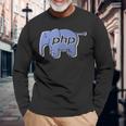 Php プログラマー コンピューター コーダー デベロッパー 長袖Tシャツ 高齢者への贈り物