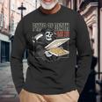 Pizza Of Death Pie Till I Die Grim Reaper Pizza Love 長袖Tシャツ 高齢者への贈り物