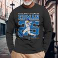 Player Number 2024 World Champion Tommy Edman Mlbpa 長袖Tシャツ 高齢者への贈り物