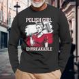 Polonia Polska Poland Polaca Bandera Camiseta de manga larga Regalos para ancianos