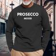 Prosecco Mood X シャンパンワイン ヴィーノ デリシャスワイン 長袖Tシャツ 高齢者への贈り物