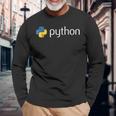 Python Programmer コンピューター デベロッパー 長袖Tシャツ 高齢者への贈り物