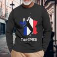 Racketports Coach フランス国旗 チーム フランス テニス 長袖Tシャツ 高齢者への贈り物