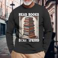 Read Bookstay Weird Bookworm Reading Book Lover Book 長袖Tシャツ 高齢者への贈り物