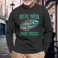 Real Drive Trucks ビッグリグトラックドライバー 長袖Tシャツ 高齢者への贈り物