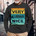 Retroery Kurwa Bonita Camisa Polonia Camisa Polska Camiseta de manga larga Regalos para ancianos