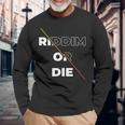 Riddim Or Die ダブステップギフト 長袖Tシャツ 高齢者への贈り物